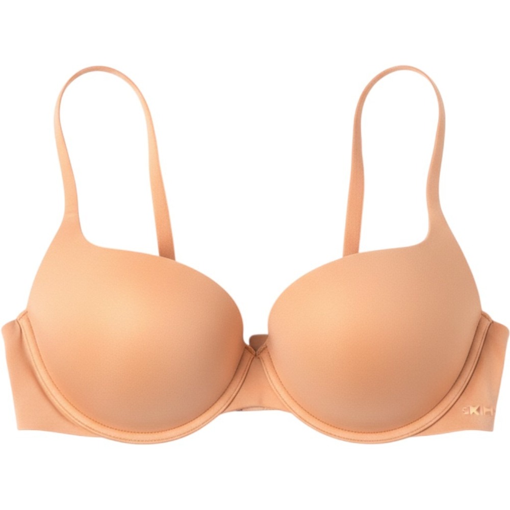 Skims Fits Everybody Nude Padded Push Up Bra 34A Underwire Balconette